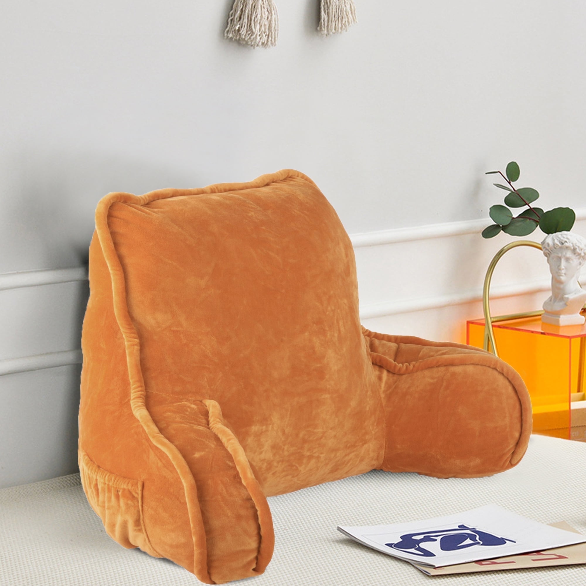 Orange backrest pillow hotsell