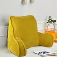 thumbnail image 1 of Home Soft Things Super Soft Bedrest Pillow w/ Arms - 20x18x17" - Lemon Curry, 1 of 8