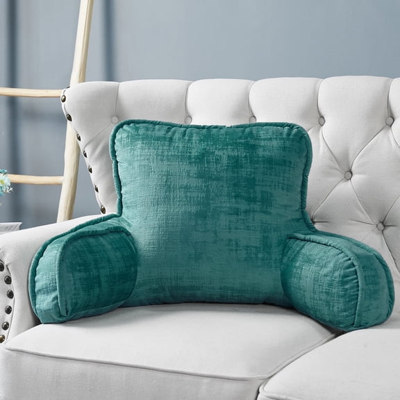 Home Soft Things DO-IT-YOURSELF Textured Velvet Bedrest Pillow - Agate Green - 20" x 18" x 17"