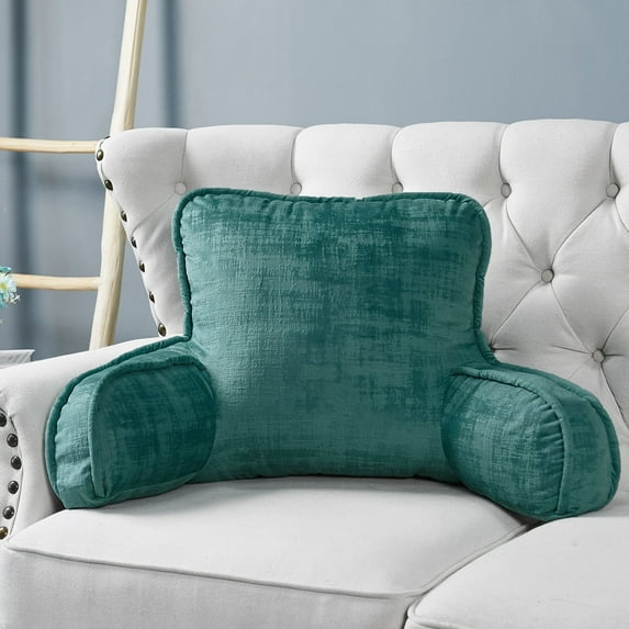 Home Soft Things Textured Velvet Bedrest Pillow - Deep Teal - 20" x 18" x 17"