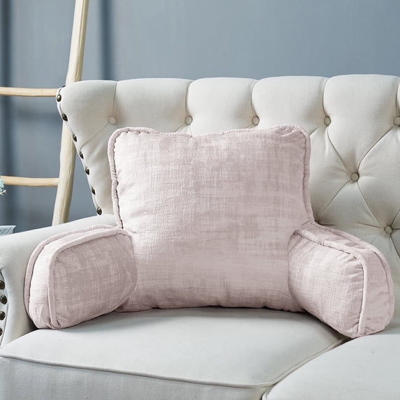 Home Soft Things DO-IT-YOURSELF Textured Velvet Bedrest Pillow - Softpink - 20" x 18" x 17"
