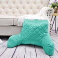 thumbnail image 1 of Home Soft Things DO-IT-YOURSELF Velvet Quilted Bedrest Pillow - Agate Green-1 - 20" x 18" x 17", 1 of 7