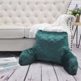 thumbnail image 1 of Home Soft Things DO-IT-YOURSELF Velvet Quilted Bedrest Pillow Backrest Pillow - Sea Pine-1 - 20" x 18" x 17", 1 of 7