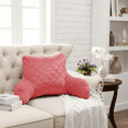thumbnail image 1 of Home Soft Things DO-IT-YOURSELF Velvet Quilted Bedrest Pillow - Spiced Coral - 20" x 18" x 17", 1 of 9