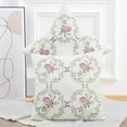 thumbnail image 1 of Home Soft Things Embroidery Canvas Throw Pillow Cover Pillow Case 2 Piece Set - Rose - Light Pink - 20" x 20", 1 of 7