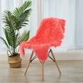 thumbnail image 1 of Home Soft Things Faux Fur Rug - Hot Coral - 24" x 36", 1 of 6