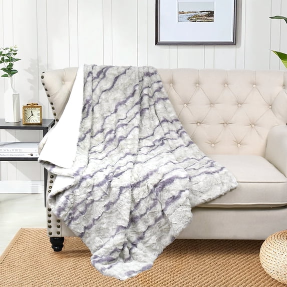 Home Soft Things Faux Fur Throw - Calla - 60" x 80" Jumbo
