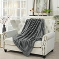 thumbnail image 1 of Home Soft Things Faux Fur Throw - Cloudburst - 50'' x 60'', 1 of 7