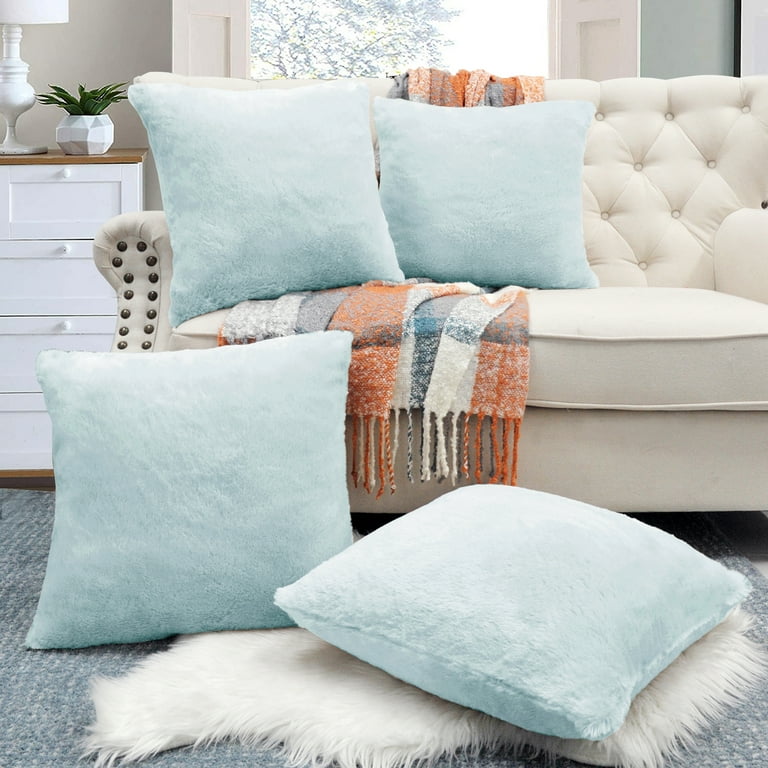 Spa blue throw pillows sales