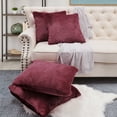 thumbnail image 1 of Home Soft Things Faux Fur Throw Pillow Cover 4 Piece Set-Tawny Port - 20" x 20", 1 of 9