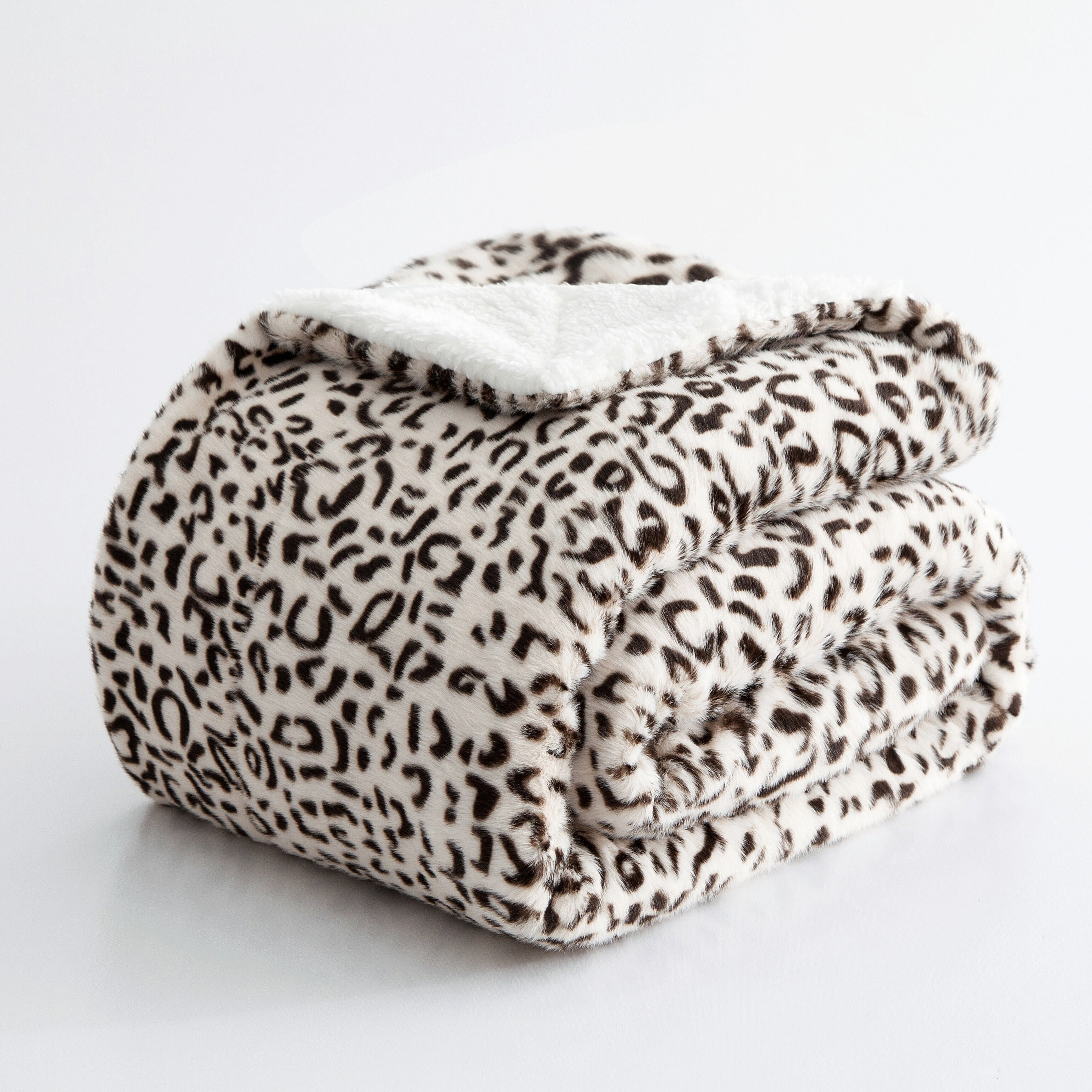 Home Soft Things FauxFur Snow Leopard Throw 50