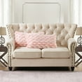 thumbnail image 1 of Home Soft Things Feathery Faux Fur 2 Piece Throw Pillow Cover Set - Pink - 14" x 26", 1 of 4