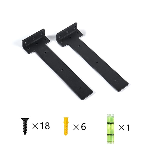 Home Soft Things Floating Shelf Bracket, 10 inch Long, Pack of 2