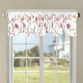 thumbnail image 1 of Home Soft Things Floral Embroidery Valance, 1 Piece, Spring Flower Burgundy, 19 x 60 Inches, 1 of 5