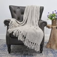 thumbnail image 1 of Home Soft Things Fluffy Knitted Throw Blanket Reversible Lightweight Super Soft Cozy Throw Blanket - String - 50" x 60", 1 of 6