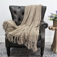 thumbnail image 1 of Home Soft Things Fluffy Knitted Throw Blanket Reversible Lightweight Super Soft Cozy Throw Blanket - Amphora - 50" x 60", 1 of 6