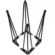 SERENTA Home Soft Things Hairpin Metal 3 Pin Table Legs Tripod 20" (4 pc) Coffee Tables, Accent Tables
