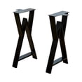 thumbnail image 1 of Home Soft Things Heavy Duty 2pcs Table Legs Rect W Type-24'', 1 of 7