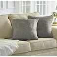 thumbnail image 1 of Home Soft Things Heavy Faux Fur 2 Piece Throw Pillow Cover Set - Moonlight - 20"X20", 1 of 7