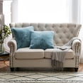 thumbnail image 1 of Home Soft Things Heavy Faux Fur 2 Piece Throw Pillow Cover Set - Silver Blue - 20" x 20", 1 of 5