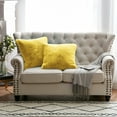 thumbnail image 1 of Home Soft Things Heavy Faux Fur 2 Piece Throw Pillow Cover Set - Sunshine Yellow - 20" x 20", 1 of 5