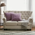 thumbnail image 1 of Home Soft Things Heavy Faux Fur 2 Piece Throw Pillow Cover Set - Wood Rose - 20" x 20", 1 of 5