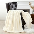 thumbnail image 1 of Home Soft Things Heavy Faux Fur Throw - Antique White - 50" x 60", 1 of 10