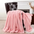 thumbnail image 1 of Home Soft Things Heavy Faux Fur Throw - Rose Quartz - 60" x 80", 1 of 10