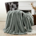 thumbnail image 1 of Home Soft Things Heavy Faux Fur Throw - Silver - 50" x 60", 1 of 10