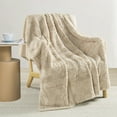 thumbnail image 1 of Home Soft Things Herringbone Faux Fur Throw - Beige - 50" x 60", 1 of 10