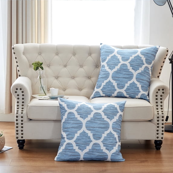Home Soft Things Honor Printed 2 Piece Throw Pillow Cover Set - 26" x 26" - Winter Sky