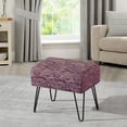 thumbnail image 1 of Home Soft Things Jacquard Ottoman - Benin - Orchid mist - 19" x 13" x 17", 1 of 5