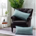 thumbnail image 1 of Home Soft Things Jacquard Throw Pillow Cover 2 Piece Set - Chevron - Blue - 14" x 26" LUMBAR, 1 of 4