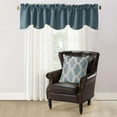 thumbnail image 1 of Home Soft Things Jacquard Throw Pillow Cover and Valance Set - Safi - Blue - 56" x 19" / 20" x 20", 1 of 3