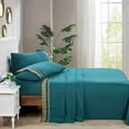 thumbnail image 1 of Home Soft Things Luxury Bed Sheet 4 Piece Set - Dark Teal - Queen, 1 of 8