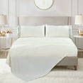 thumbnail image 1 of Home Soft Things Luxury Bed Sheet 4 Piece Set - Ivory - Queen, 1 of 9