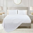 thumbnail image 1 of Home Soft Things Luxury Bed Sheet 4 Piece Set - White - Full, 1 of 9