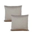 thumbnail image 1 of Home Soft Things Marquesa Circile Embroidery Silk 2 Piece Throw Pillow Cover Set - Pewter Stone - 20" x 20", 1 of 3