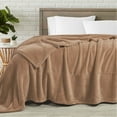 thumbnail image 1 of Home Soft Things Milk Flannel Blanket - Taupe - 120" x 120", 1 of 7