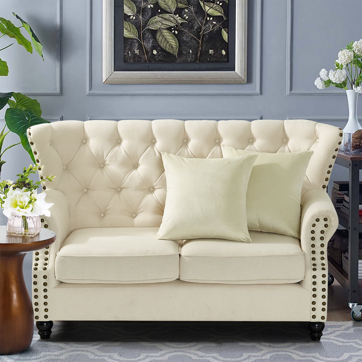 Home Soft Things Milliken Plush Throw Pillow Covers 2 Piece Set - Angora - 20" x 20"