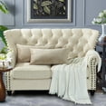 thumbnail image 1 of Home Soft Things Milliken Plush Throw Pillow Covers 2 Piece Set - Oatmeal - 14" x 26", 1 of 4