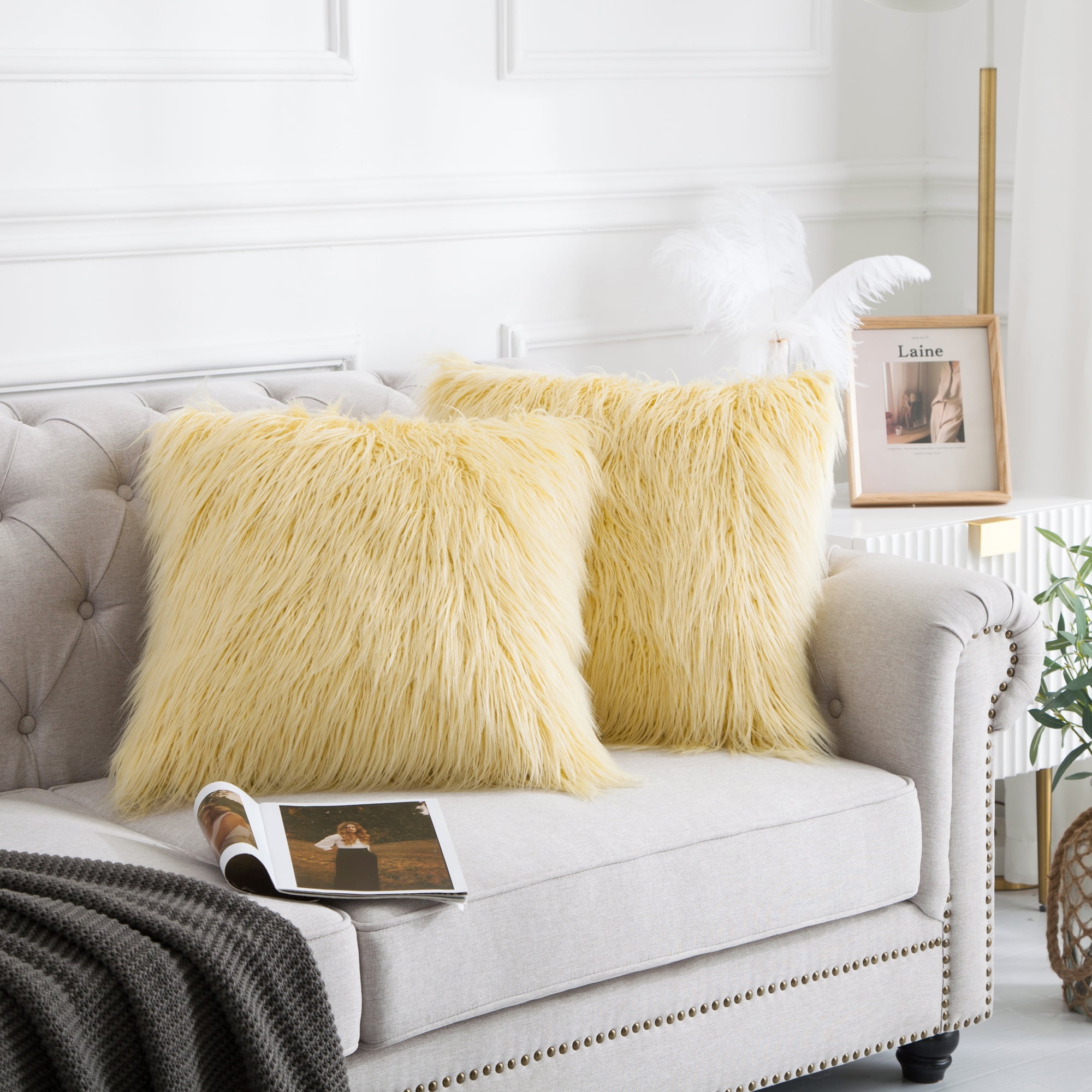 Mongolian fur pillow cover new arrivals