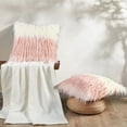 thumbnail image 1 of Home Soft Things Mongolian Tie Dyed Faux Fur 2 Piece Throw Pillow Covers Set - Pink - 20" x 20", 1 of 7