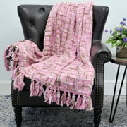 Home Soft Things Multi Color Chenille Throw - Dark Plum - 50" x 60"