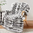 thumbnail image 1 of Home Soft Things Multi Jacquard Faux Fur Throw - Grey - 50x60'', 1 of 13