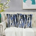 thumbnail image 1 of Home Soft Things Multi Jacquard Faux Fur Throw Pillow Cover 2pcs Set - Blue, 1 of 7