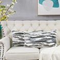 thumbnail image 1 of Home Soft Things Multi Jacquard Faux Fur Throw Pillow Cover 2pcs Set - Grey - 14'' x 26'', 1 of 7