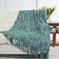 thumbnail image 1 of Home Soft Things Naga Knitted Throw - Dark Teal - 50" x 60", 1 of 8