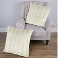thumbnail image 1 of Home Soft Things Pleated Velvet 2 Piece Throw Pillow Cover Set - Gardenia - 26" x 26", 1 of 2
