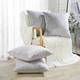 thumbnail image 1 of Home Soft Things Pleated Velvet 4 Piece Throw Pillow Cover Set - Silver - 20" x 20", 1 of 5